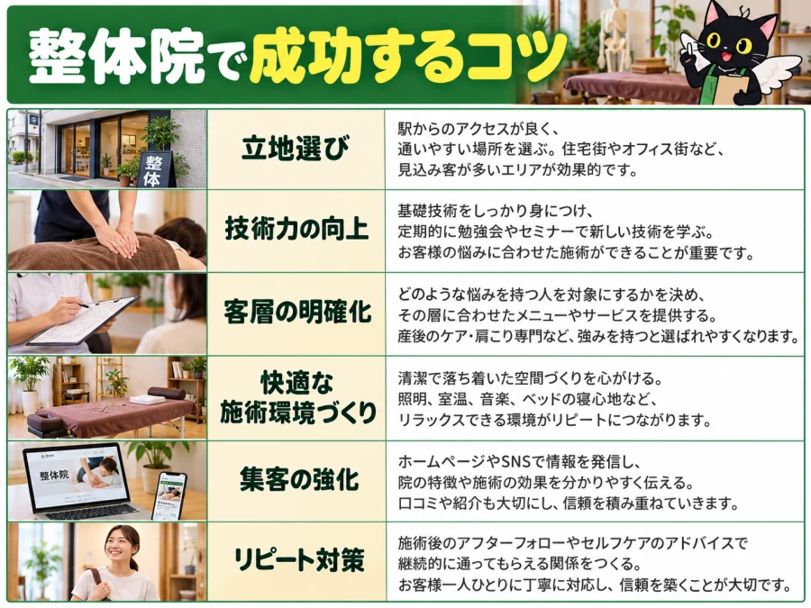 整体院の開業で成功するコツ