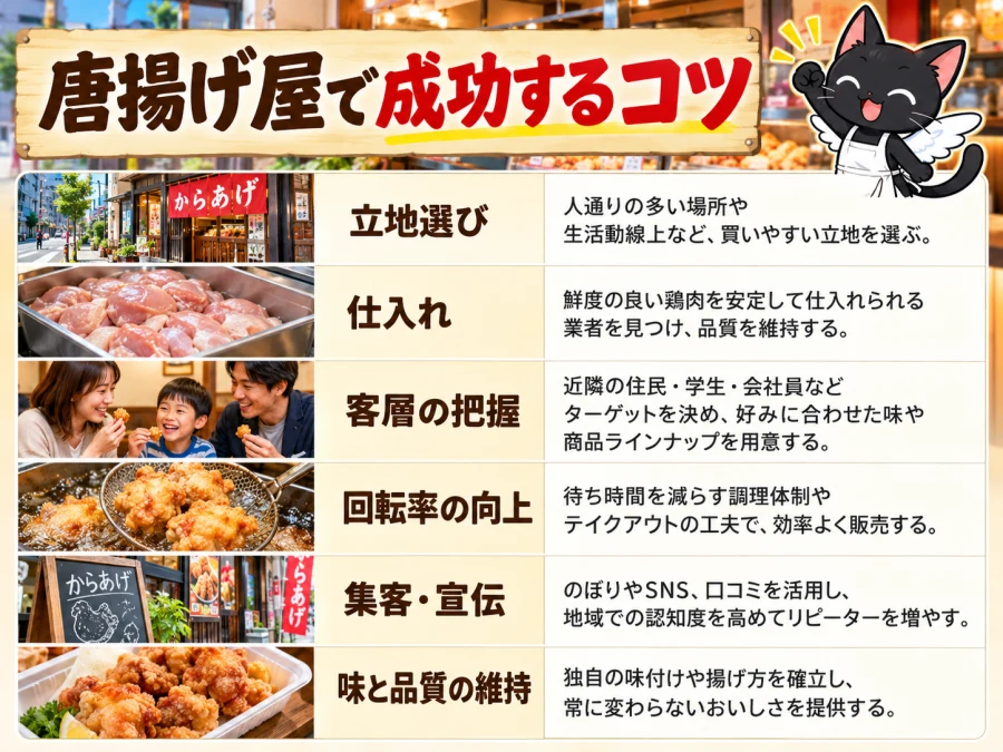 唐揚げ屋の開業で成功するコツ