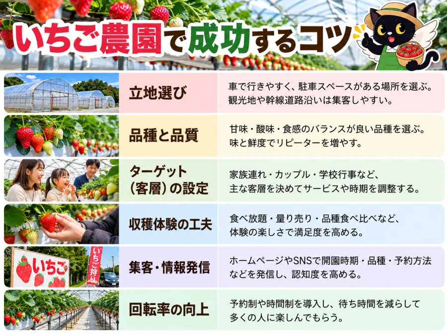 いちご農園の開業で成功するコツ