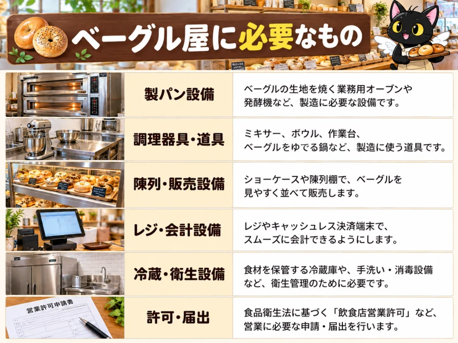 ベーグル屋の開業に必要なもの