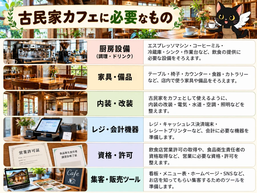 古民家カフェの開業に必要なもの