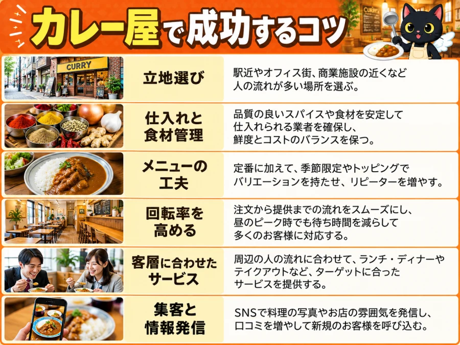 看板カレーを育てる店舗運営の業種別運営ポイント