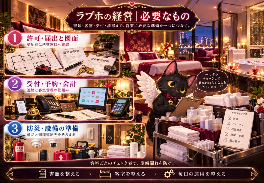 ラブホの経営に必要なもの