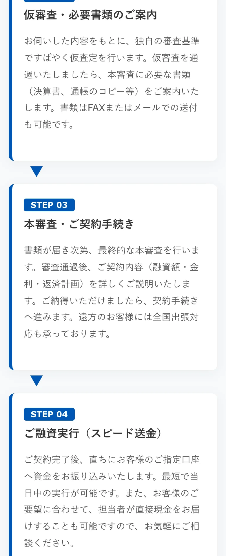 アクト・ウィル公式「ご利用までの流れ」（2026年10月11日に撮影）