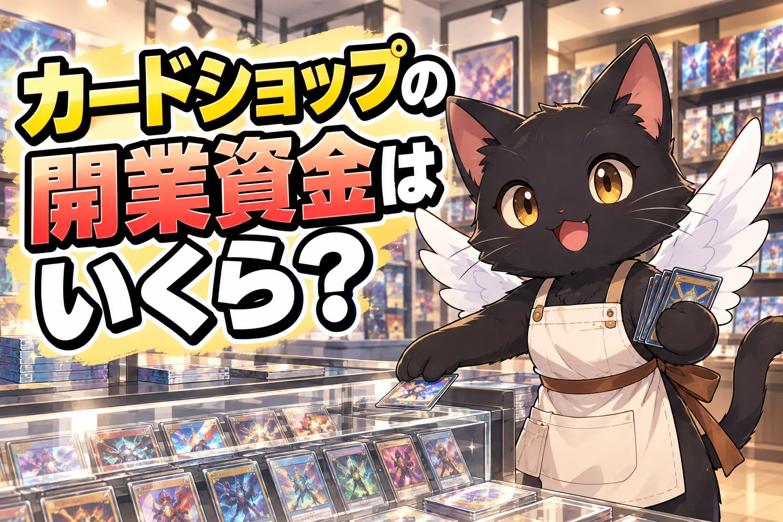 カードショップの開業資金はいくら？