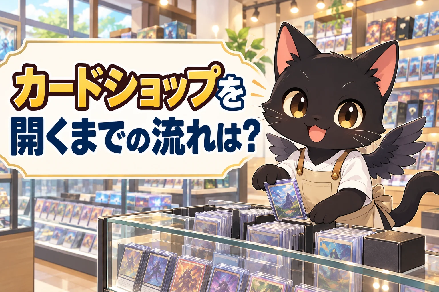 カードショップを開くまでの流れは？