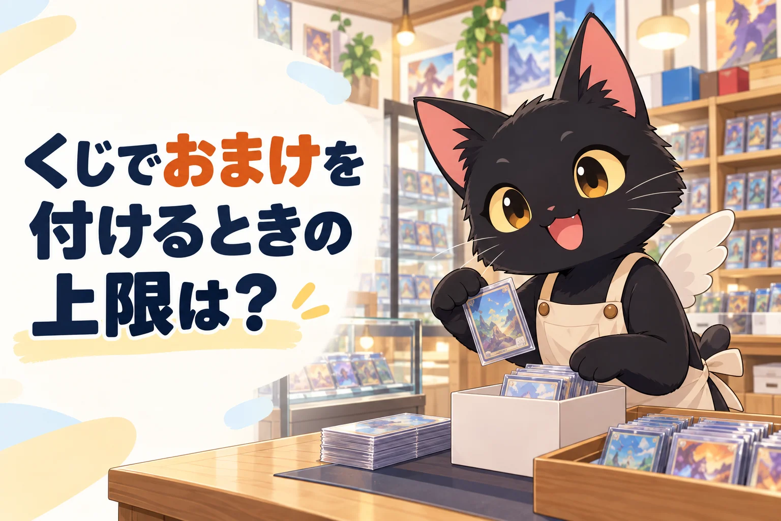 くじでおまけを付けるときの上限は？