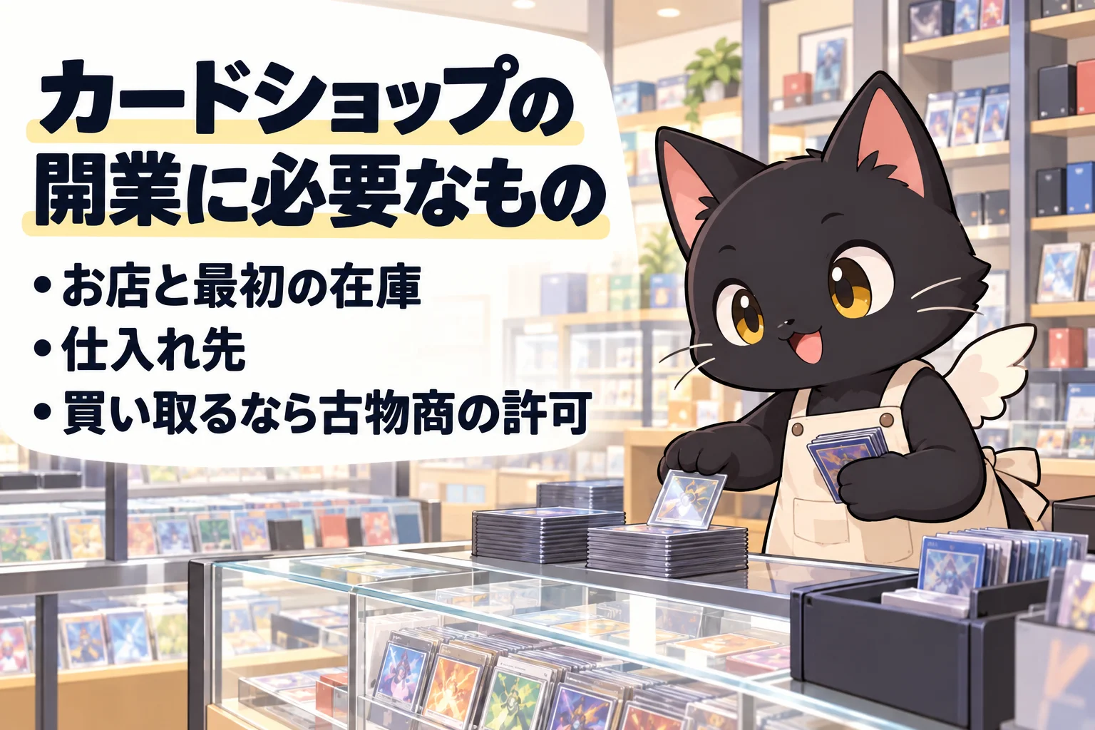 カードショップの開業に必要なもの
