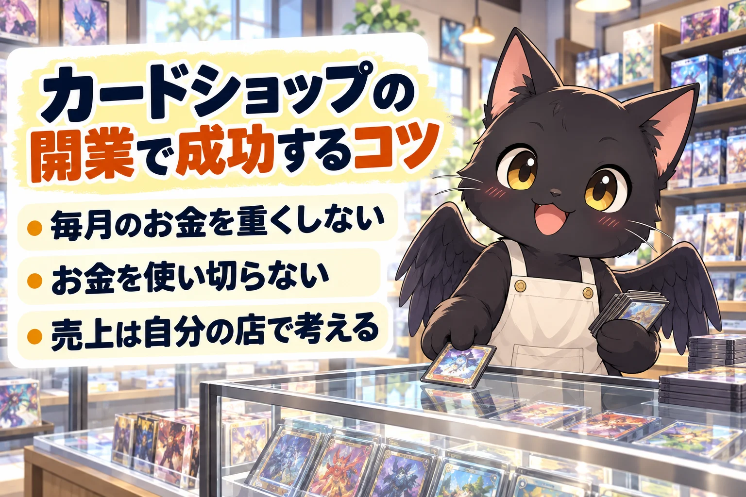 カードショップの開業で成功するコツ