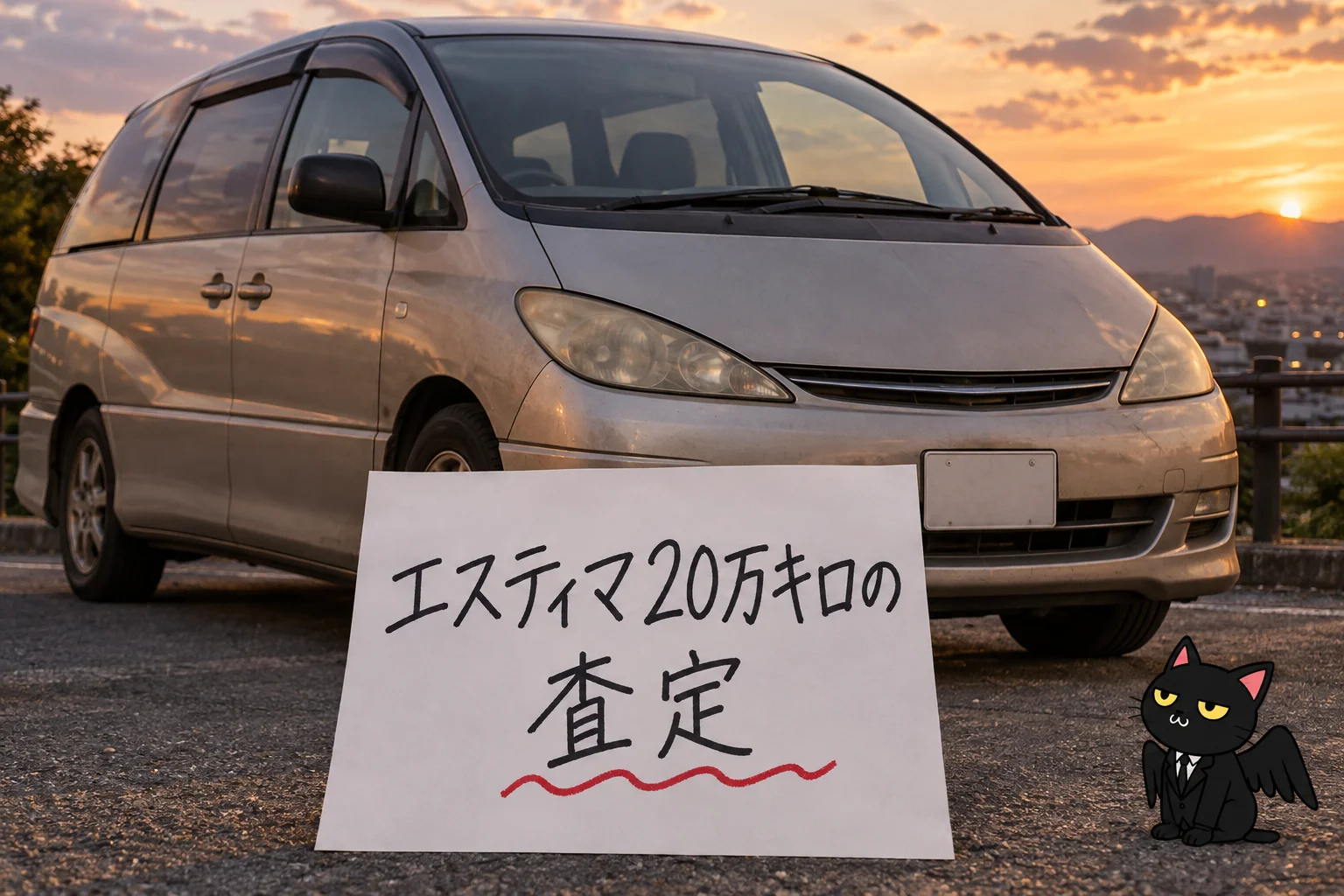 エスティマ20万キロの査定