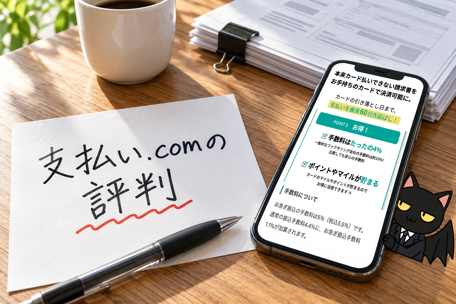 支払い.comの評判