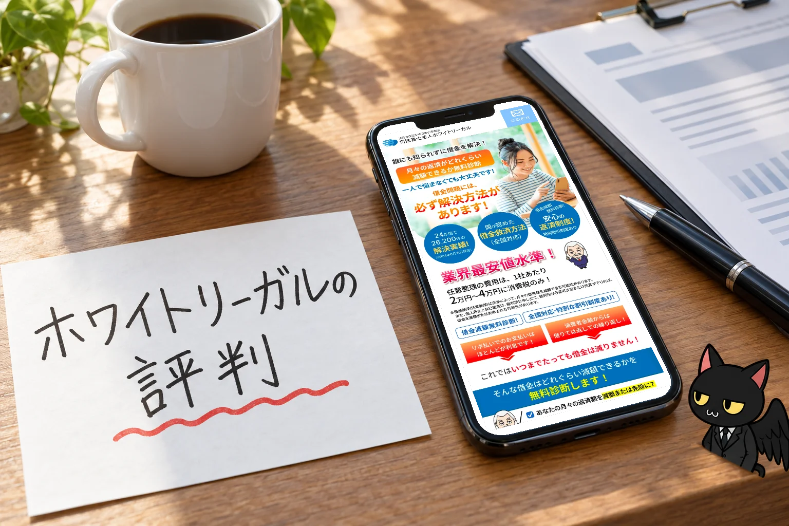 ホワイトリーガルの評判
